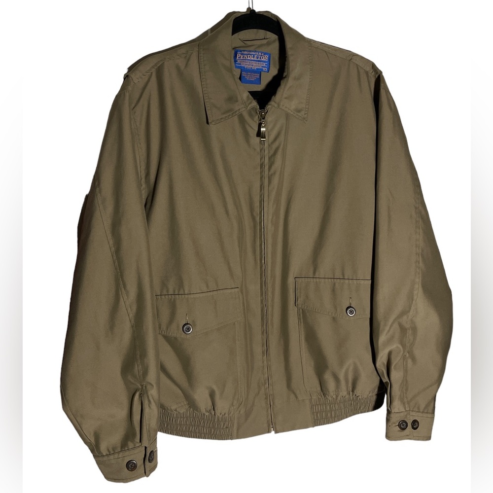 Pendleton Olive Bomber Jacket